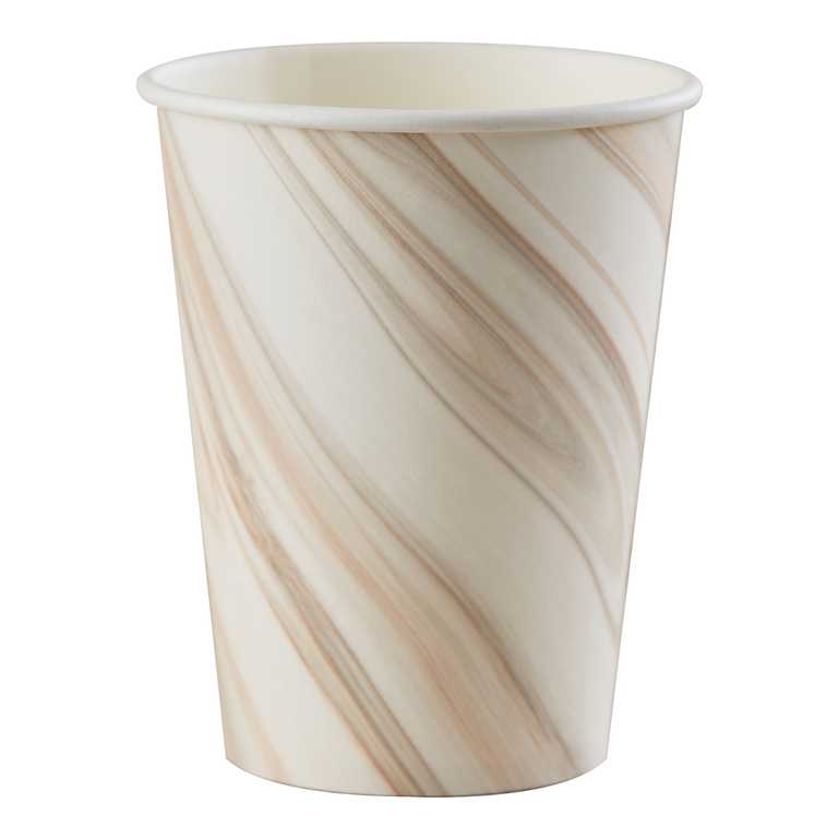 PACK OF 8 CUPS - NATURAL MARBLE