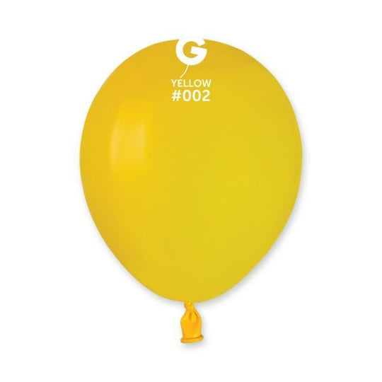 5" LATEX - YELLOW #002 - PACK OF 50