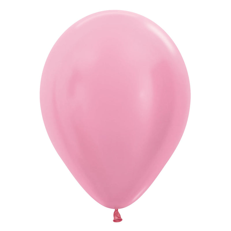 12" LATEX - METALLIC BABY PINK-LATEX 12"-Partica Party