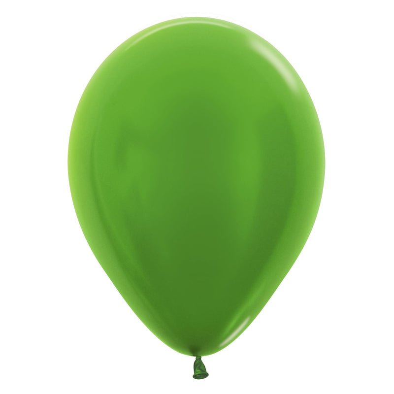 12" LATEX - METALLIC SOLID ASSORTED - PACK OF 50-Latex Balloon Packs-Partica Party