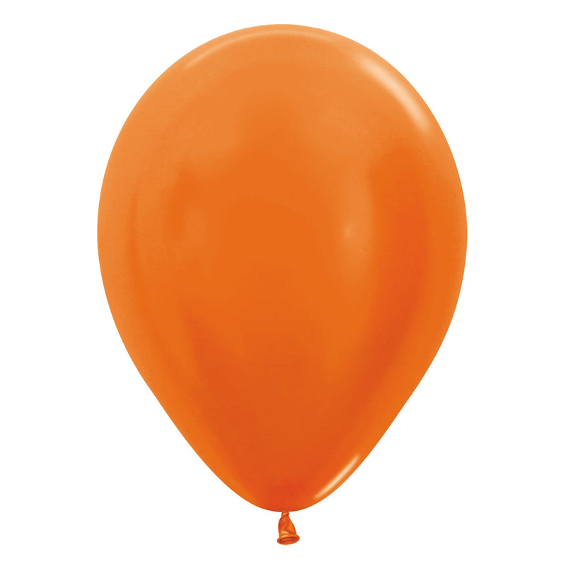 12" LATEX - METALLIC SOLID ASSORTED - PACK OF 50-Latex Balloon Packs-Partica Party