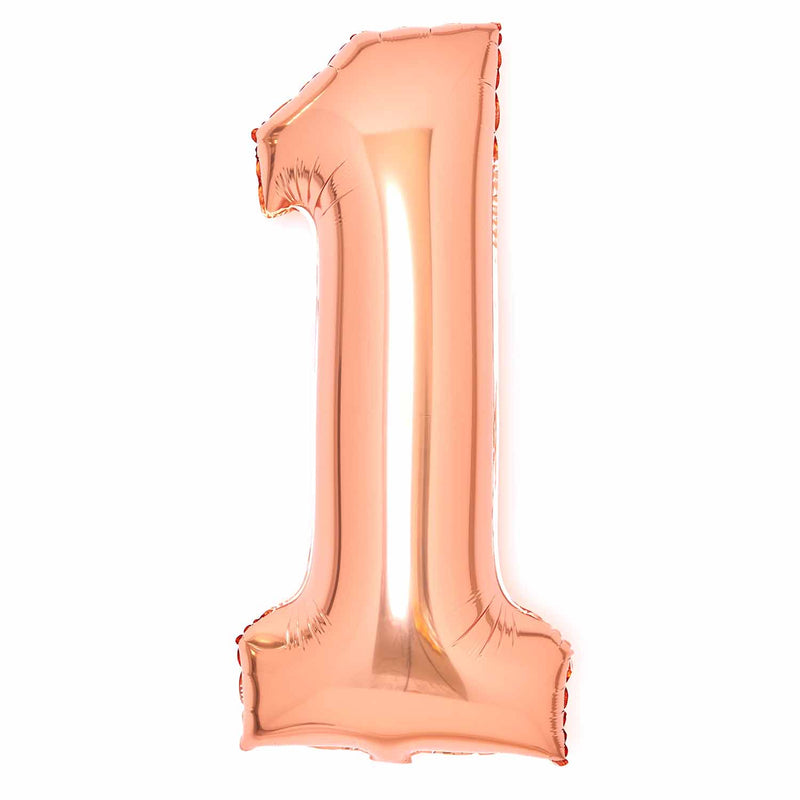JUMBO NUMBER - 1 - ROSE GOLD - Partica Party