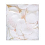 FABRIC ROSE PETALS - WHITE