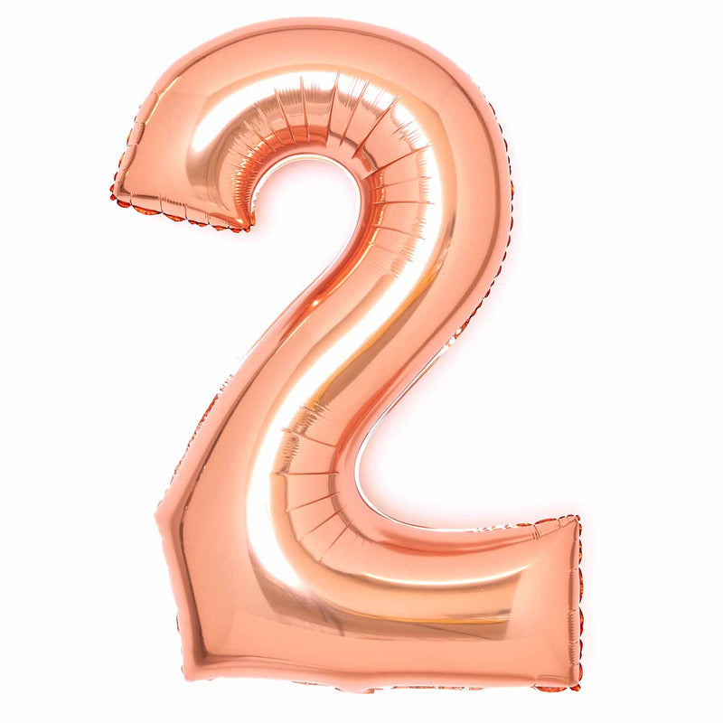 JUMBO NUMBER - 2 - ROSE GOLD - Partica Party