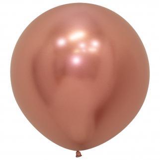 3 PACK LATEX BALLOON - 24" - ROSE GOLD-LATEX 24"-Partica Party