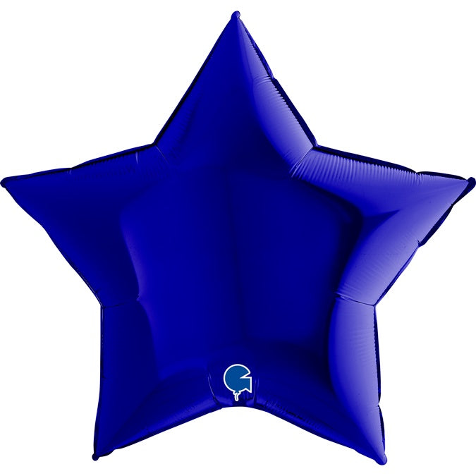 36" FOIL - STAR - BLUE CAPRI