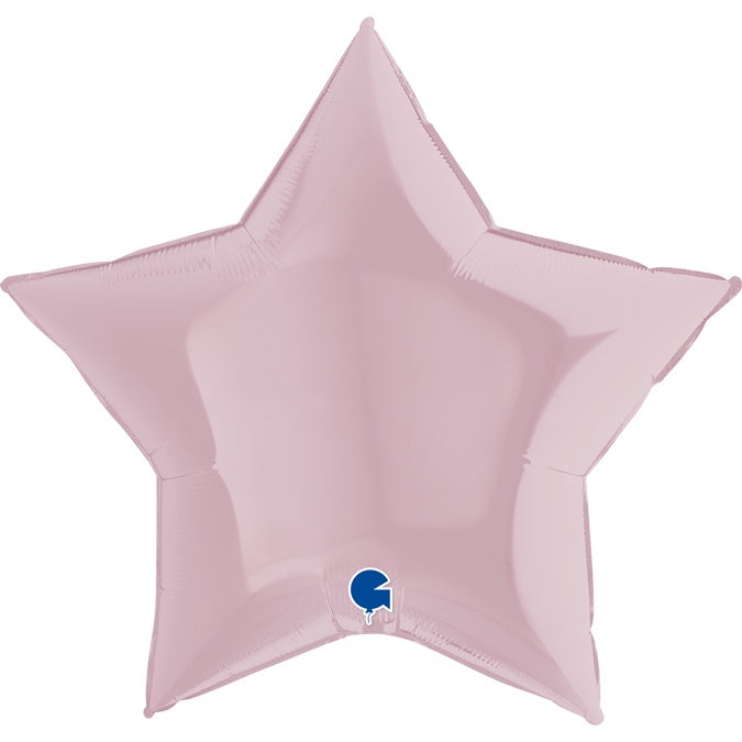 36" FOIL - STAR - PASTEL PINK