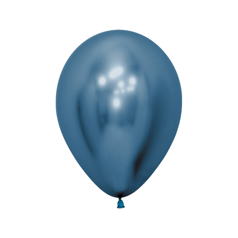 5" LATEX - CHROME BLUE - PACK OF 50-Latex Balloon Packs-Partica Party