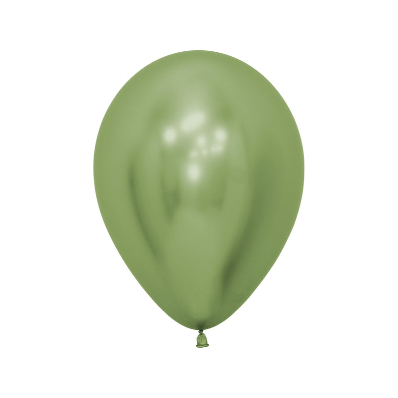 5" LATEX - CHROME LIME GREEN - PACK OF 50-Latex Balloon Packs-Partica Party