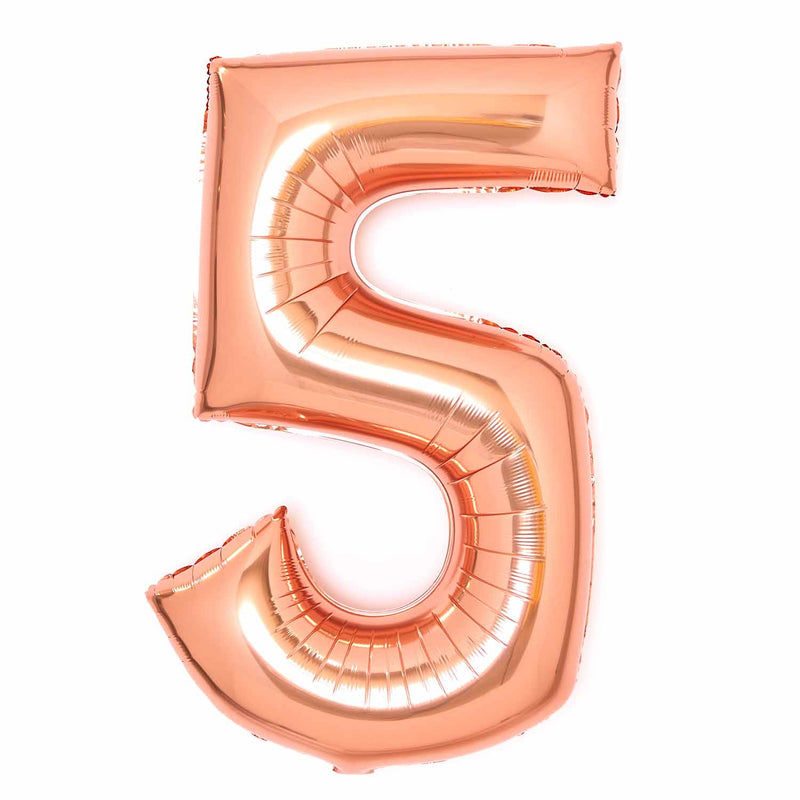 JUMBO NUMBER - 5 - ROSE GOLD - Partica Party