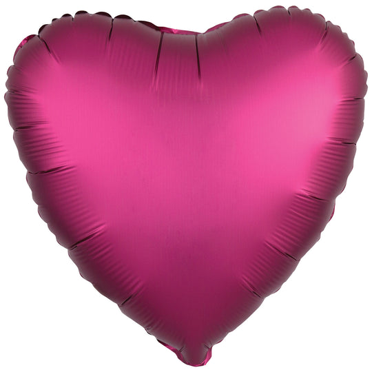 SILK LUSTRE - HEART - POMEGRANATE