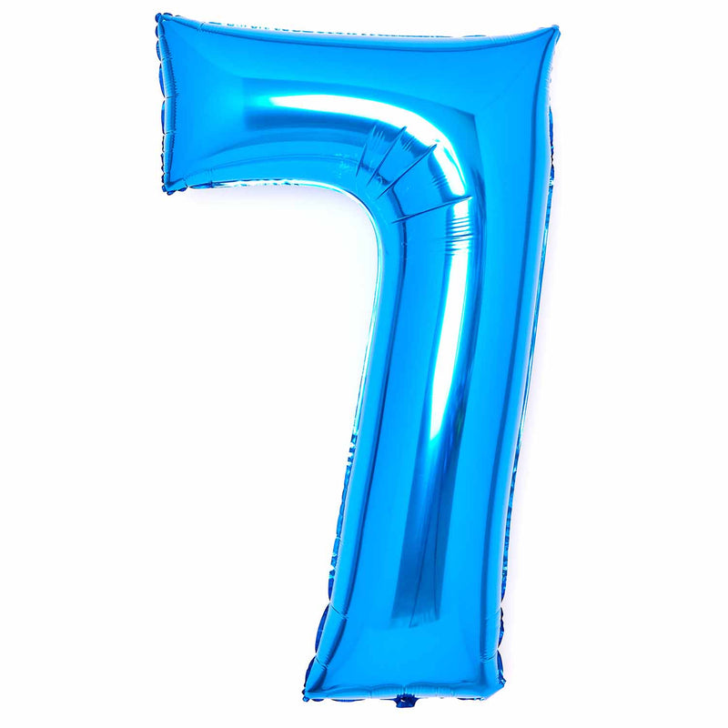 JUMBO NUMBER - 7 - BLUE - Partica Party