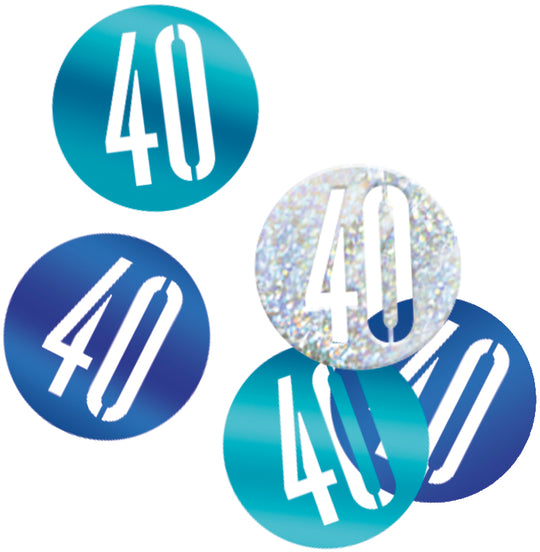 CONFETTI - 40th - BLUE