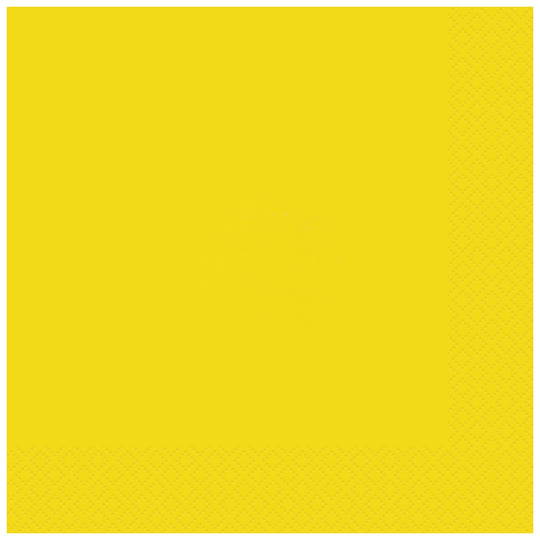 NAPKINS - NEON YELLOW - PACK OF 20