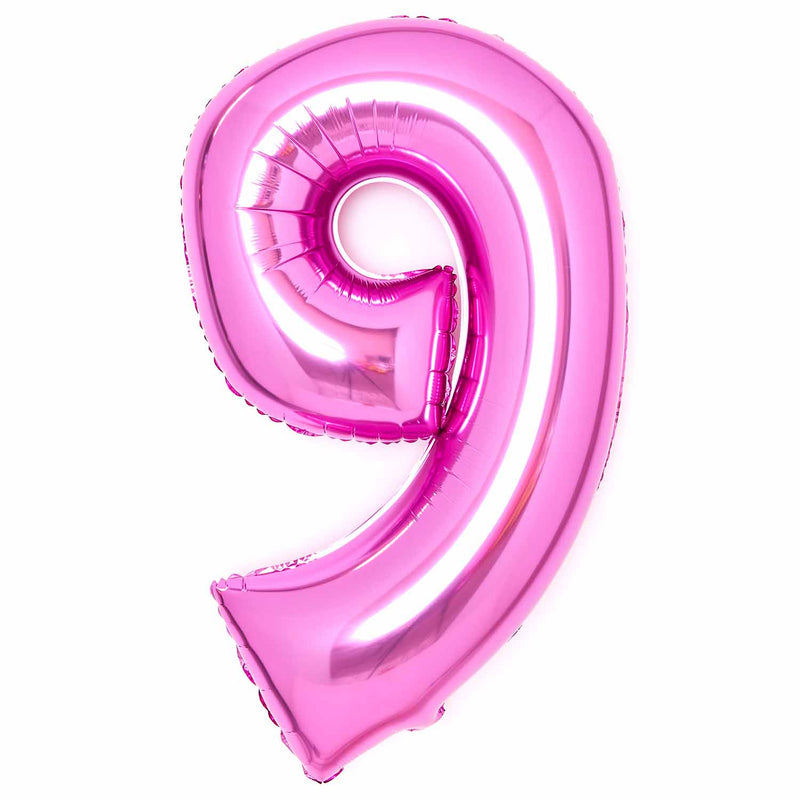 JUMBO NUMBER - 9 - PINK - Partica Party