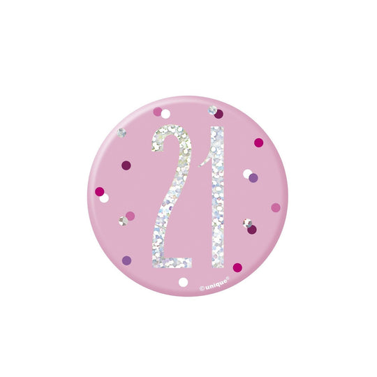 BADGE - 21st - PINK