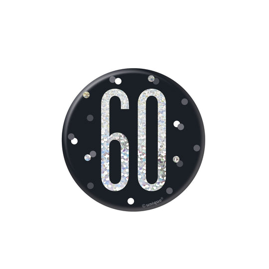 BADGE - 60th - BLACK