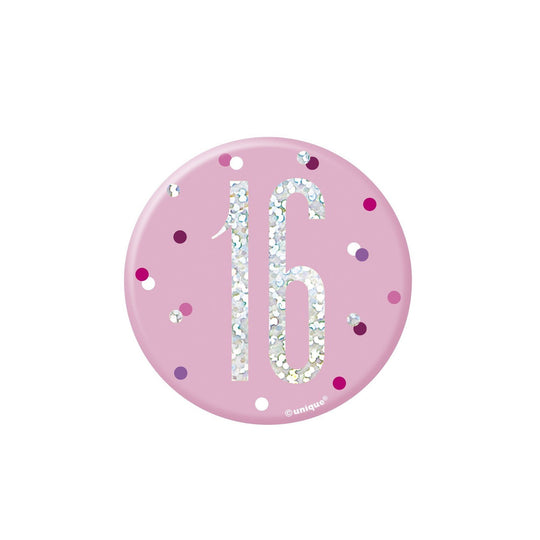 BADGE - 16th - PINK
