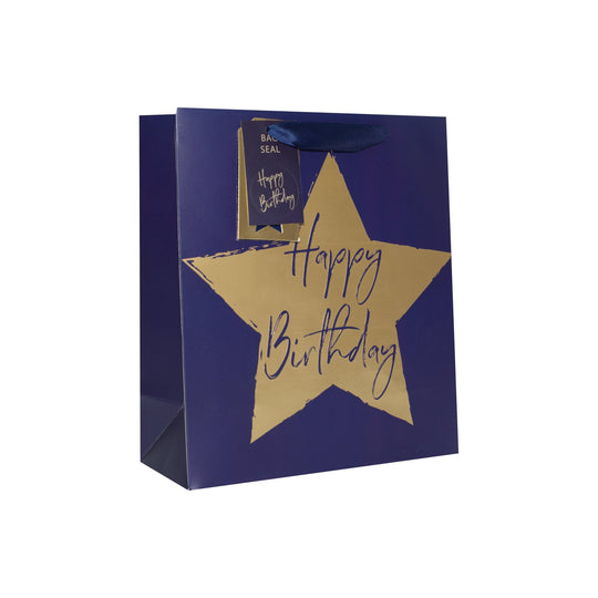 BLUE STAR LARGE GIFT BAG