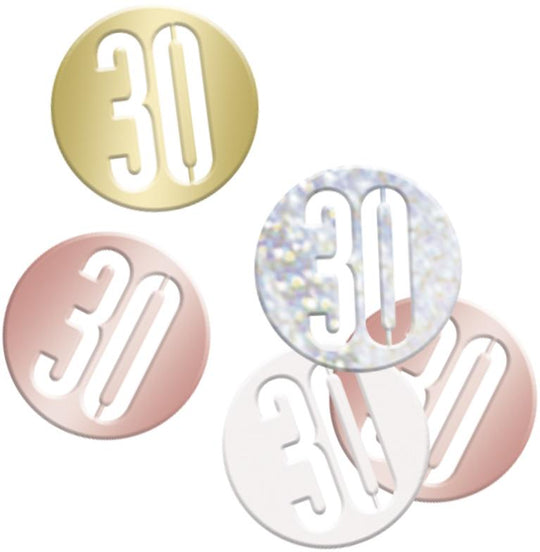 CONFETTI - 30th - ROSE GOLD