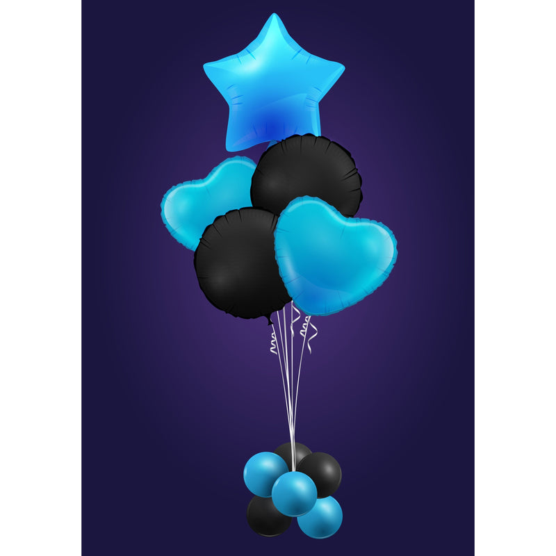 Custom Age Birthday Balloon Bouquet-CUSTOM BUBBLE-Partica Party