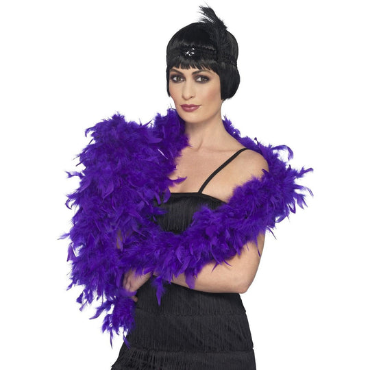 DELUXE FEATHER BOA - PURPLE