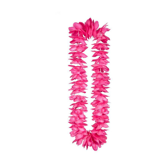 DELUXE SATIN LEI - HOT PINK