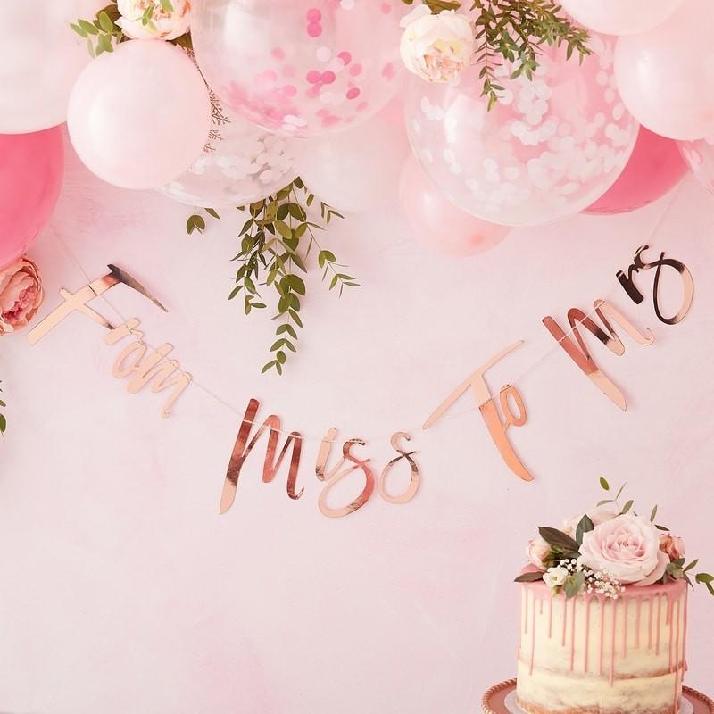 FLORAL HEN PARTY - MISS TO MRS BUNTING-BANNER-Partica Party
