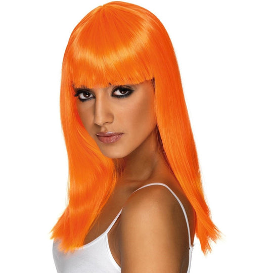 GLAMOURAMA WIG - NEON ORANGE