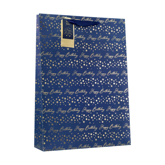 HAPPY BIRTHDAY BLUE XL GIFT BAG