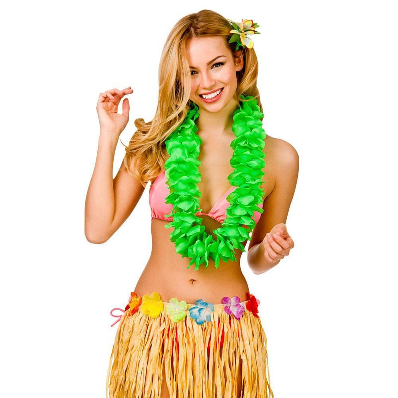 HAWAIIAN LEI - GREEN-Hawaiian-Partica Party
