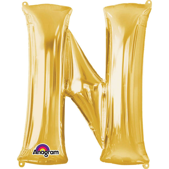 JUMBO LETTER - N - GOLD