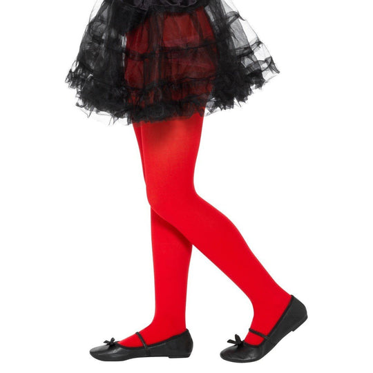 KIDS TIGHTS - OPAQUE RED
