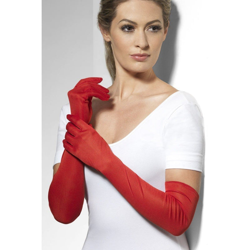 LONG GLOVES - RED-ACCESSORY-Partica Party