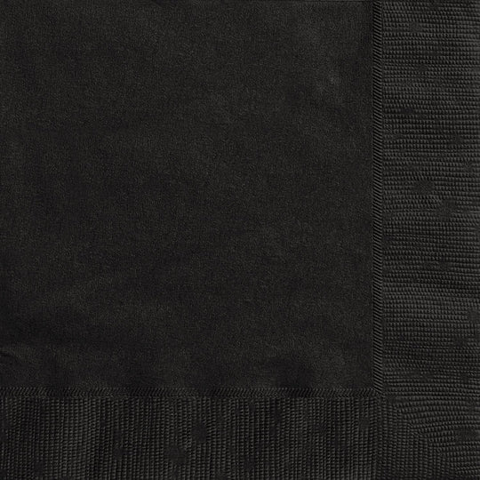 NAPKINS - BLACK - PACK OF 20