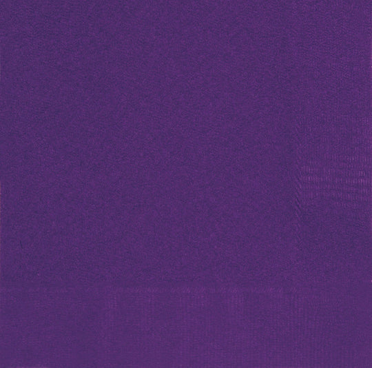 NAPKINS - DEEP PURPLE - PACK OF 20