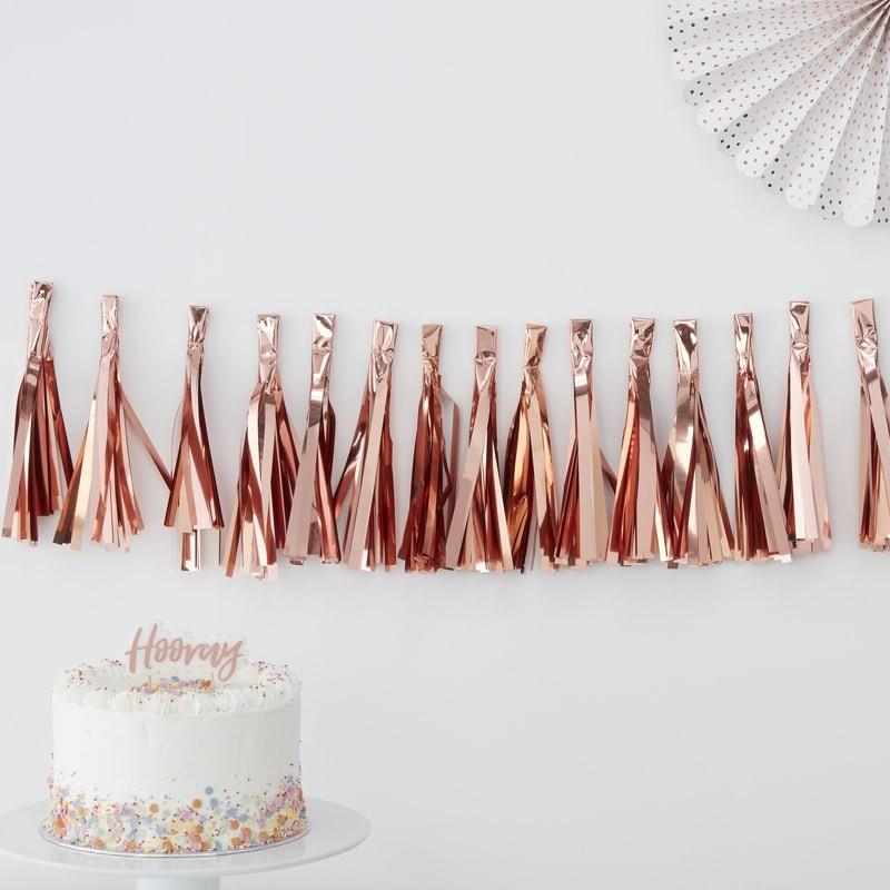 PICK N MIX - ROSE GOLD TASSEL GARLAND-MISC-Partica Party