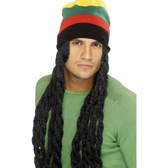 RASTA HAT - BLACK DREADLOCKS