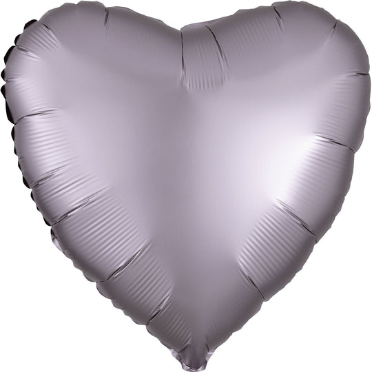 SATIN LUXE - HEART - GREIGE