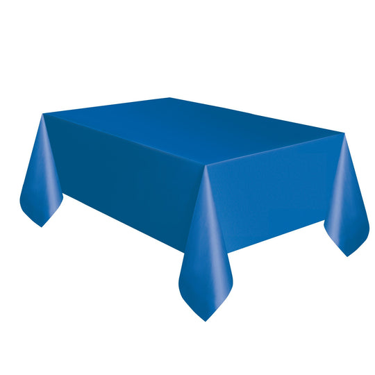 TABLECOVER - ROYAL BLUE - PLASTIC RECTANGLE