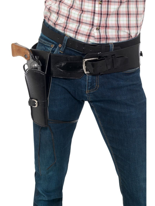 ADULT FAUX LEATHER HOLSTER WITH BELT
