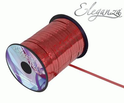 BALLOON RIBBON SPOOL - HOLOGRAPHIC RED