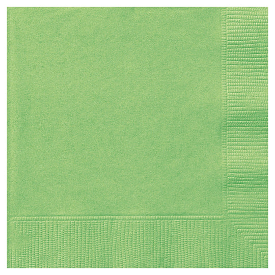 NAPKINS - LIME GREEN - PACK OF 20
