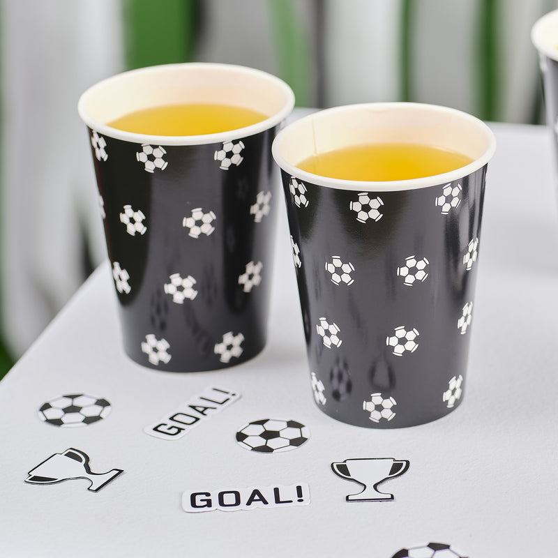CUPS - FOOTBALL - PACK OF 8