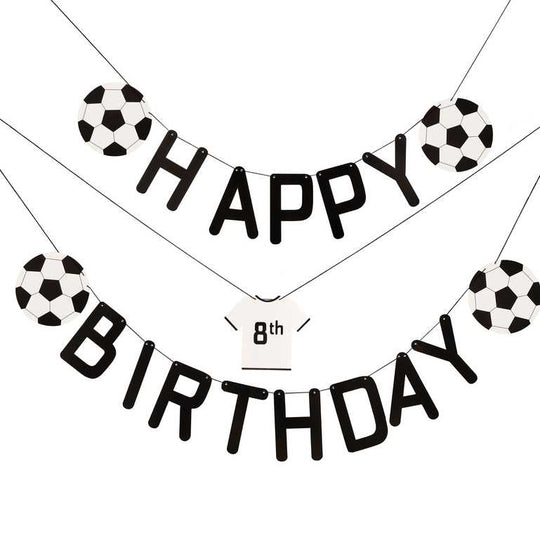 BUNTING - CUSTOMISABLE 'HAPPY BIRTHDAY' - FOOTBALL