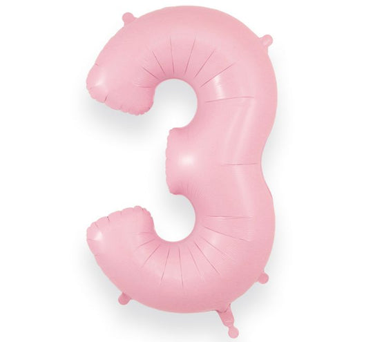 JUMBO NUMBER - 3 - MATTE PINK