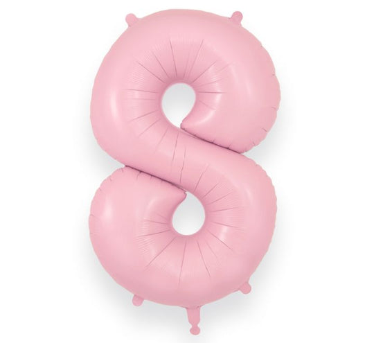 JUMBO NUMBER - 8 - MATTE PINK