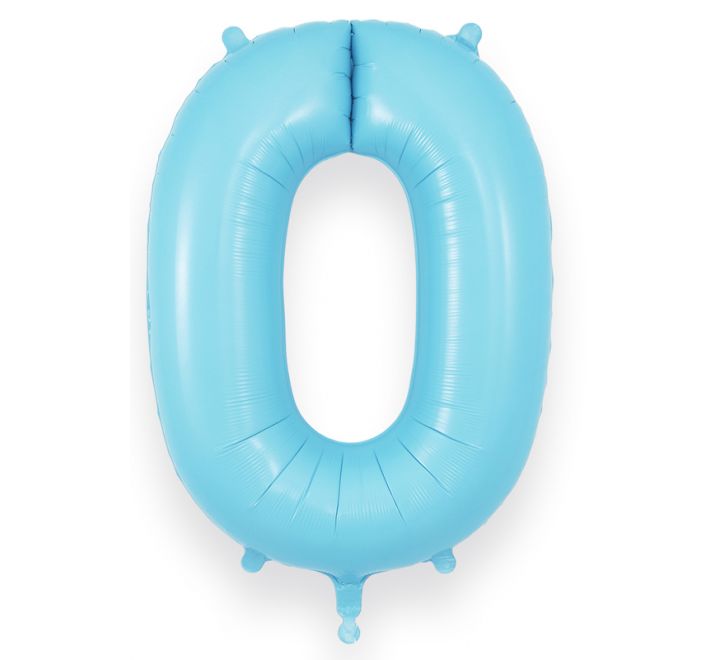 JUMBO NUMBER - 0 - MATTE BLUE
