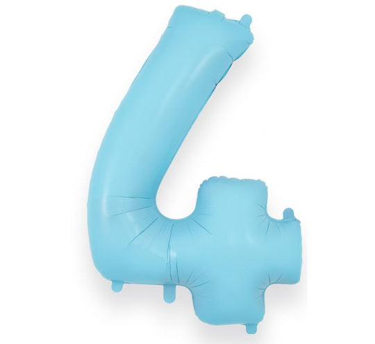 JUMBO NUMBER - 4 - MATTE BLUE