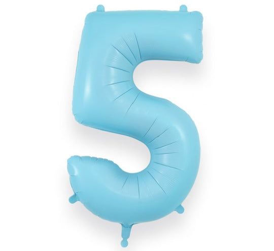 JUMBO NUMBER - 5 - MATTE BLUE